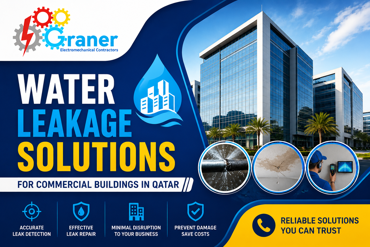Water Leakage Solutions for Commercial Buildings in Qatar