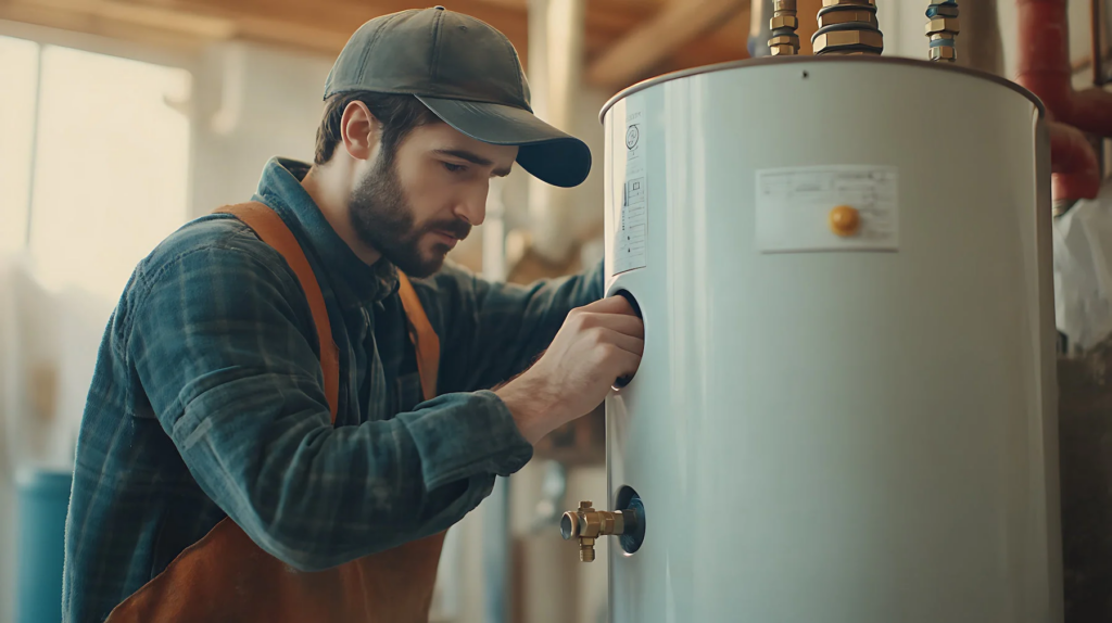 "Water heater failure and hot water distribution issues affecting plumbing performance in a high-rise building."