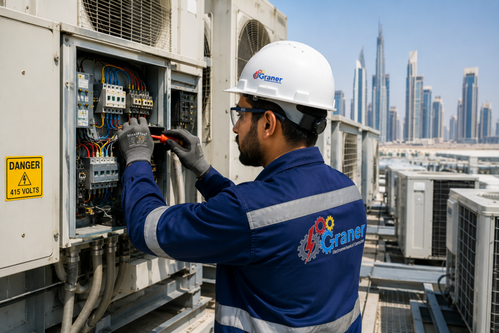 Annual Maintenance Contract Qatar for HVAC and MEP maintenance services provided by Graner