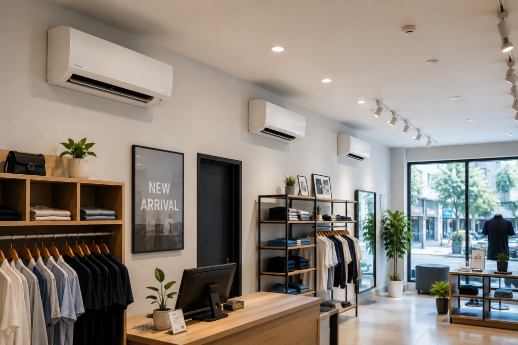 "split AC units installed in commercial office Qatar"
