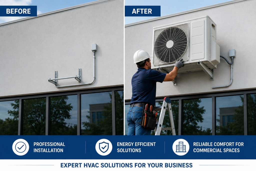"split AC installation cost commercial Qatar"