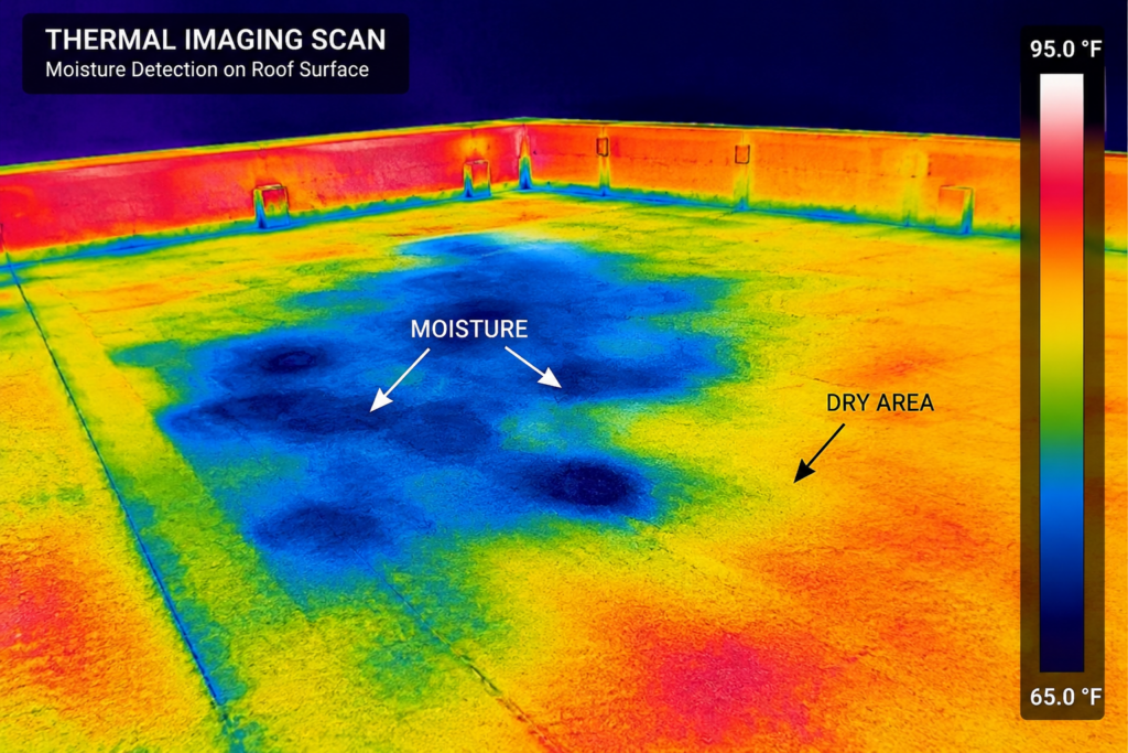 "thermal imaging leak detection commercial building Qatar"