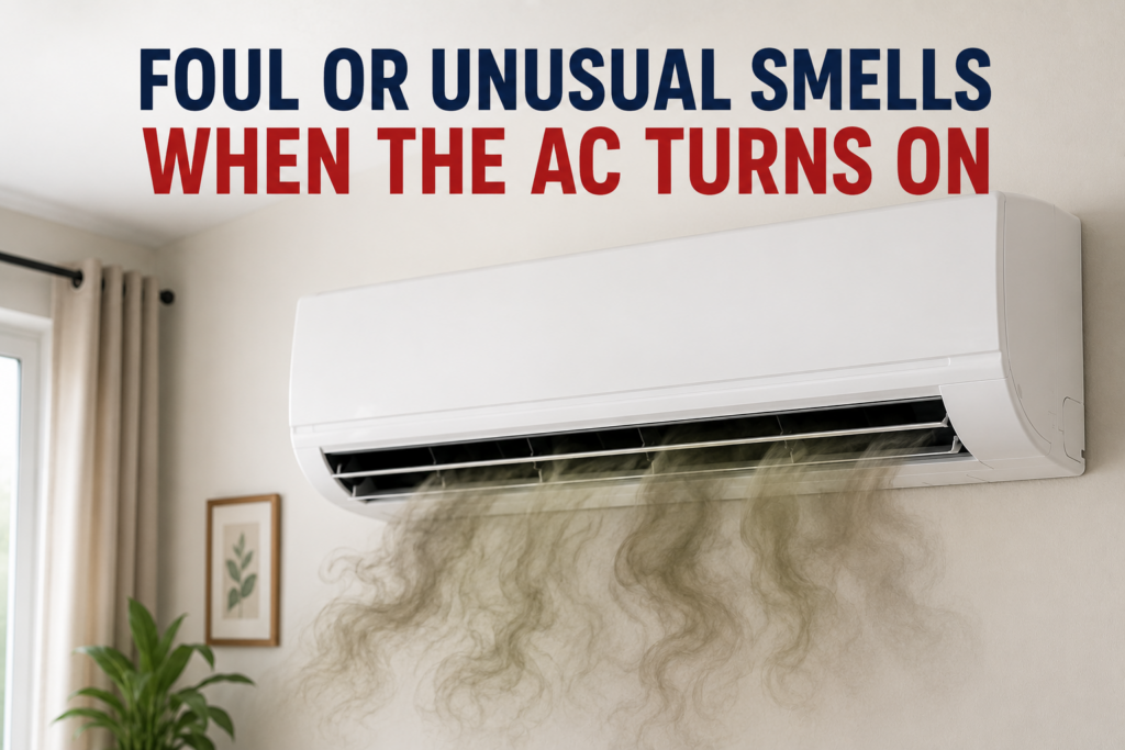  "AC musty smell mold removal — AC maintenance Qatar by Graner Electromechanical Contractors Doha"